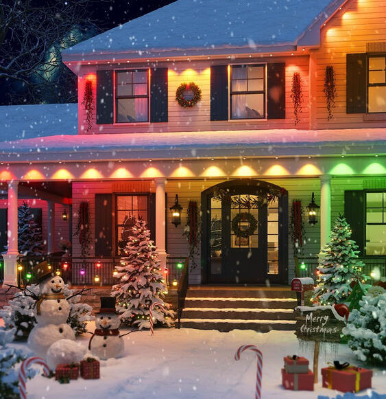 cloud-controlled Christmas lights