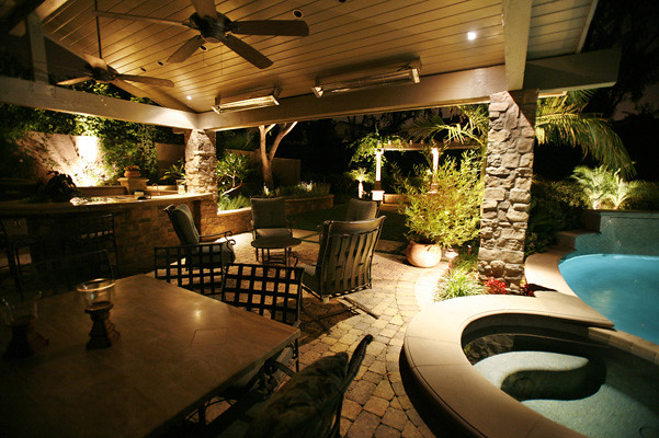 outdoor lighting placement plano texas