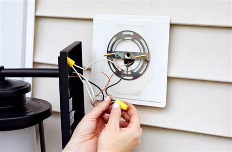 wiring outdoor lighting installation